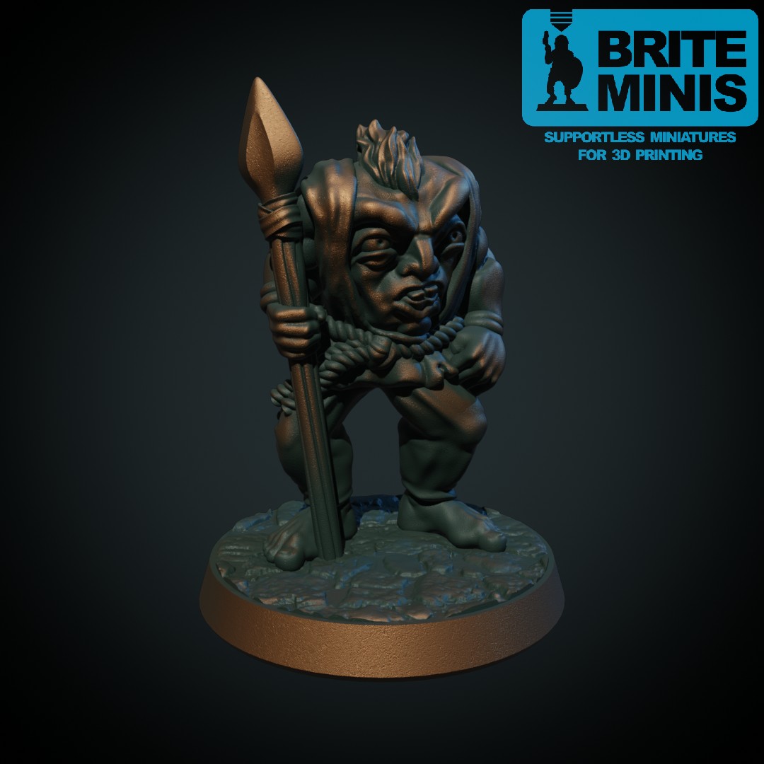 Blemmye with spear