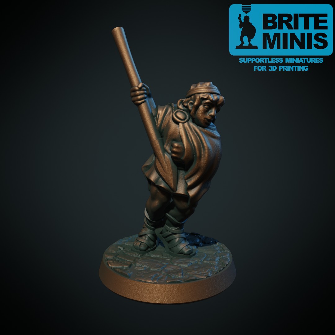 Boy with javelin