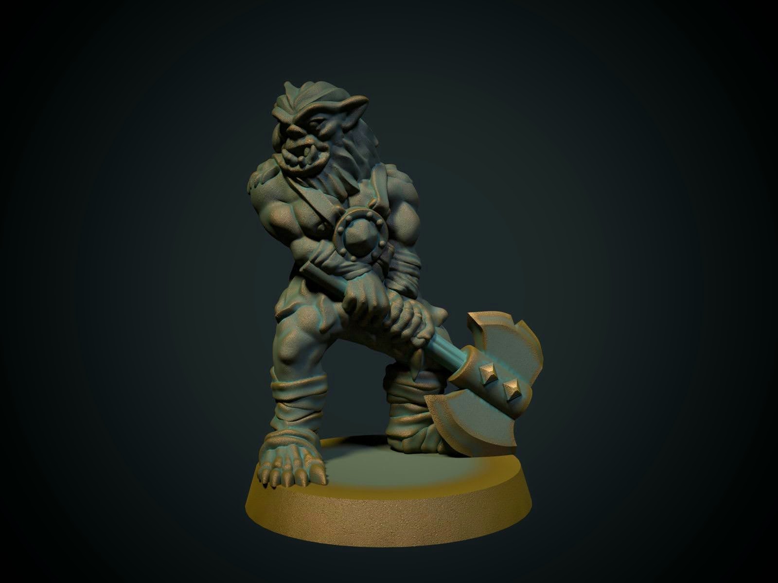 Bugbear with an axe