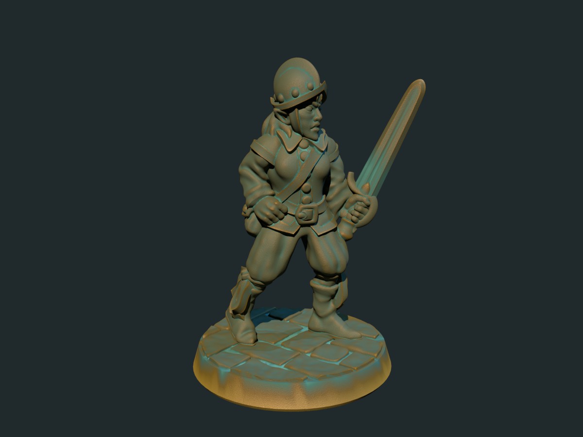Female elf mercenary