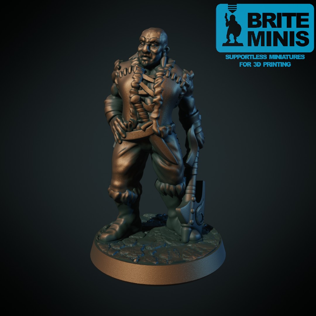 Goliath with axe