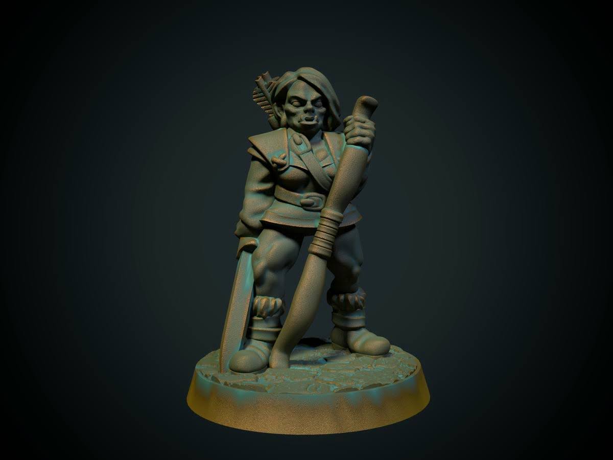 Half-orc female ranger