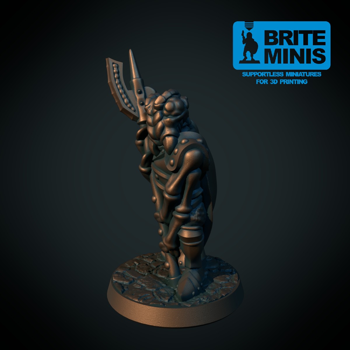 Insect warrior with halberd
