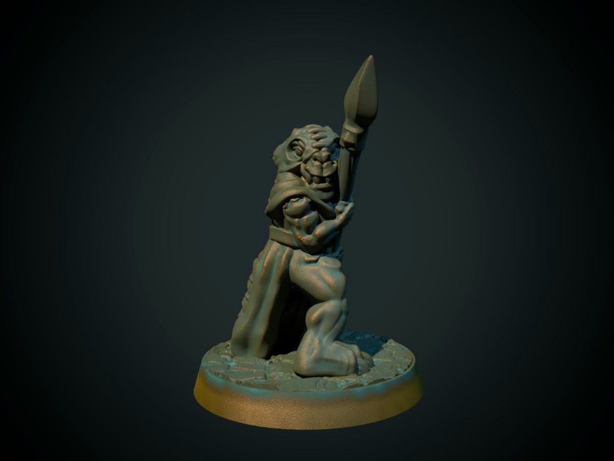 Kobold with spear