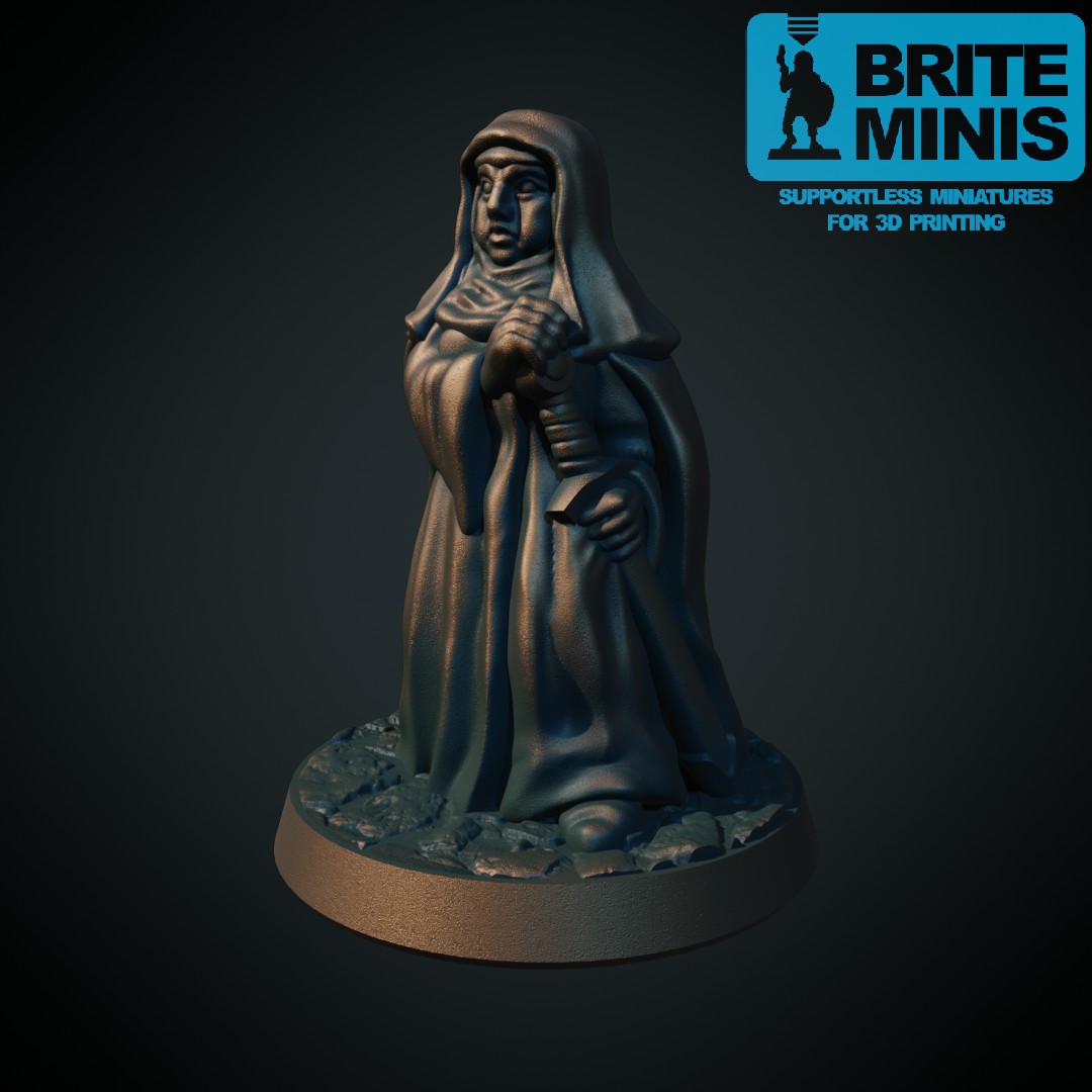 Nun with sword