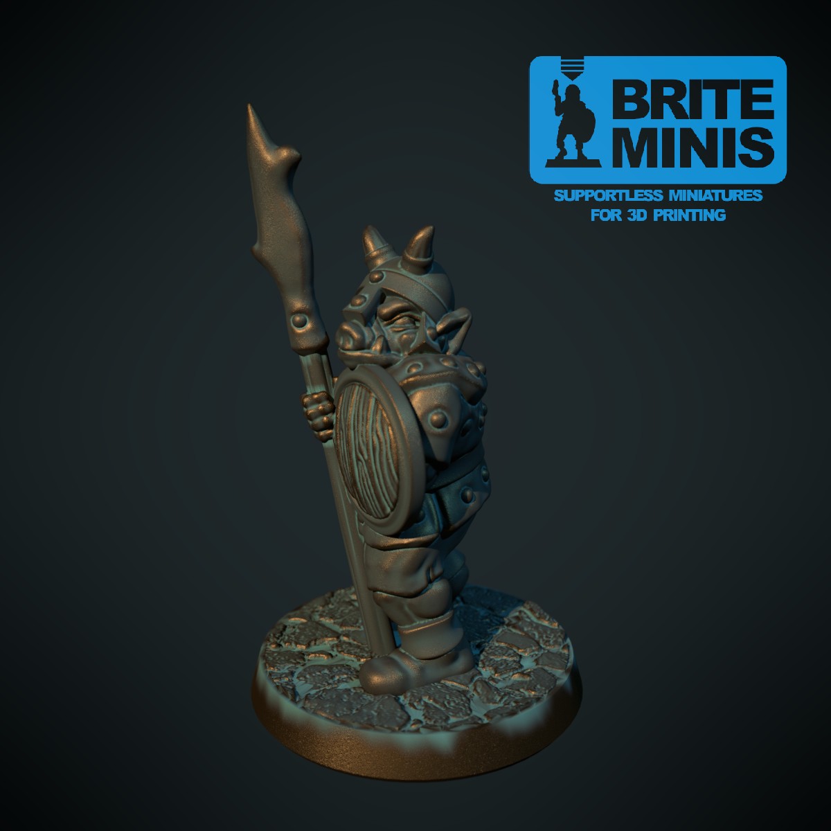 Pig-face orc with halberd