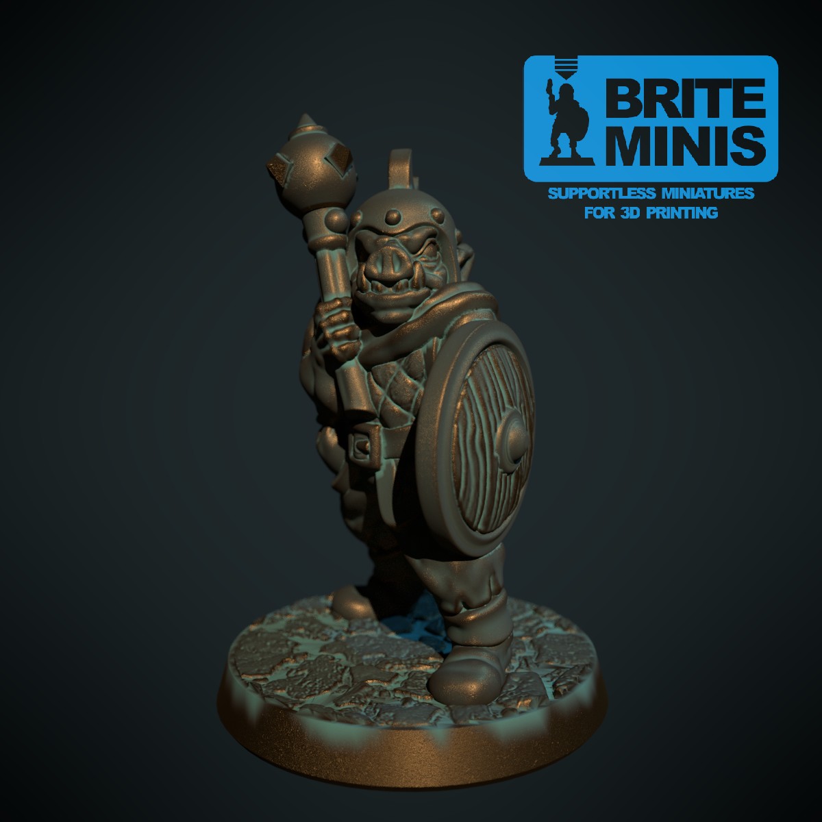 Pig-faced orc with mace