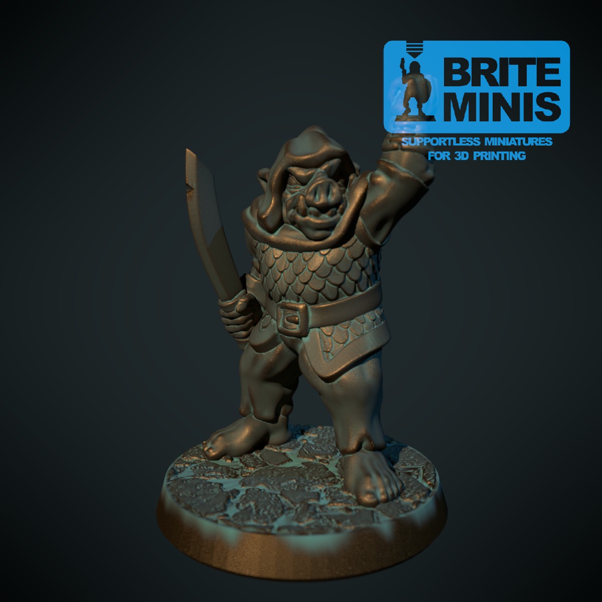 Pig-face orc with sword