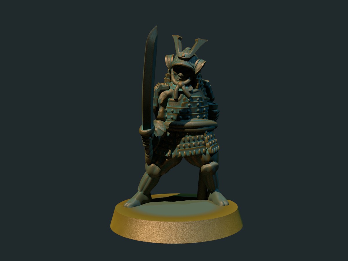 Samurai in armor