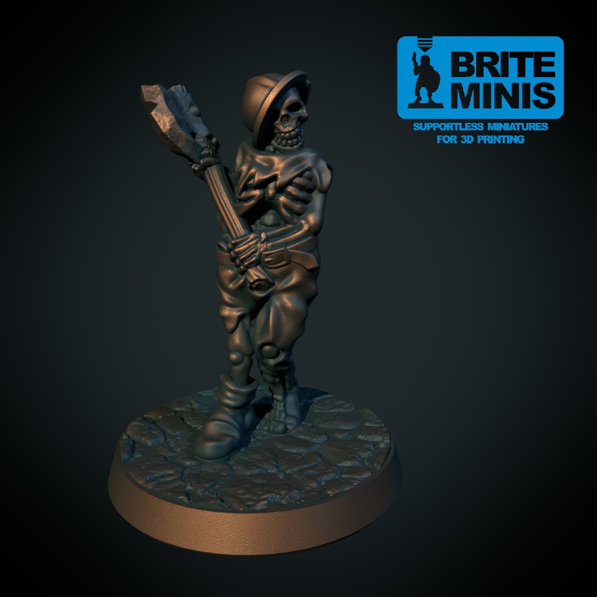 Skeleton with axe 3