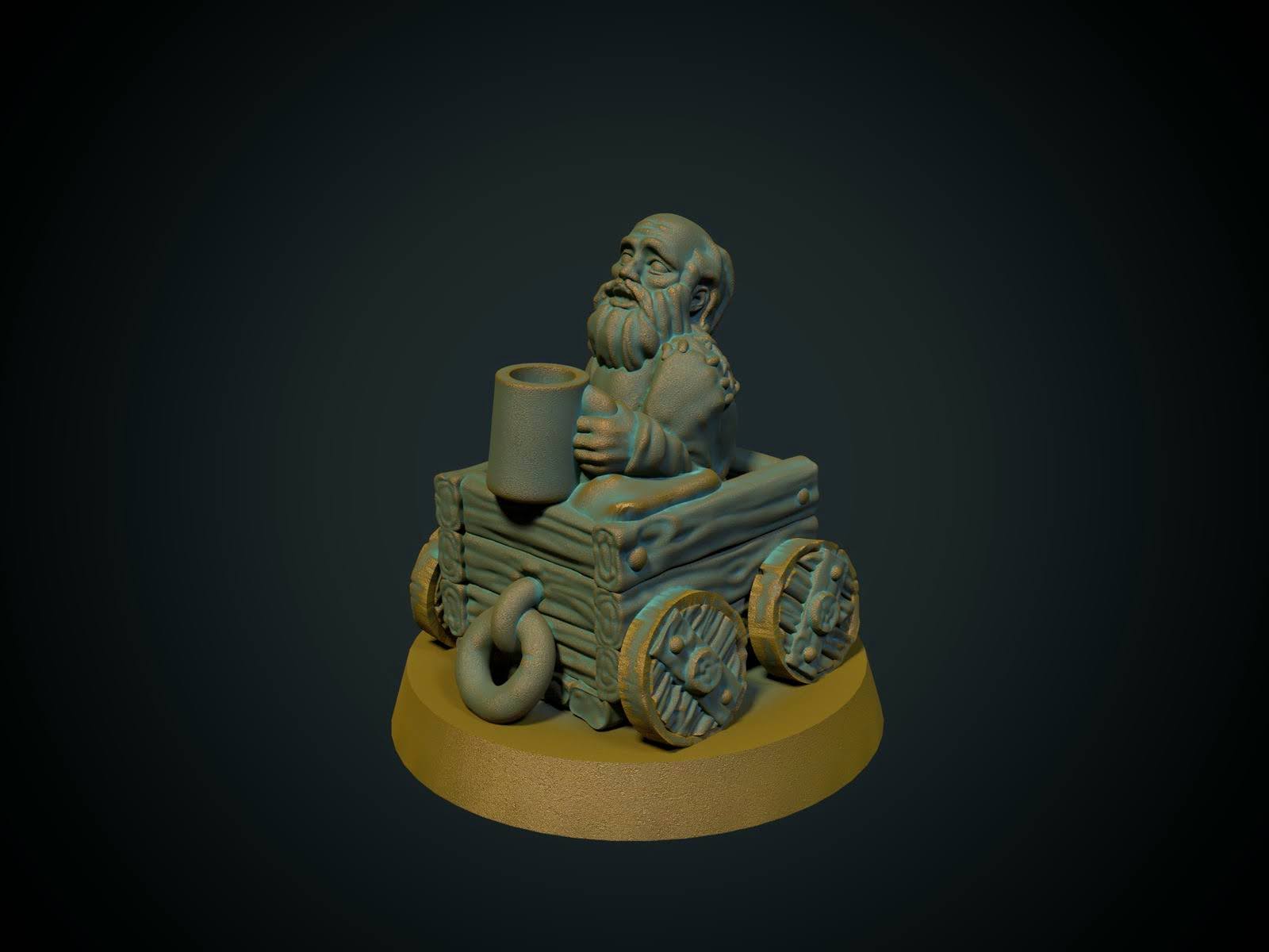 Beggar in a cart