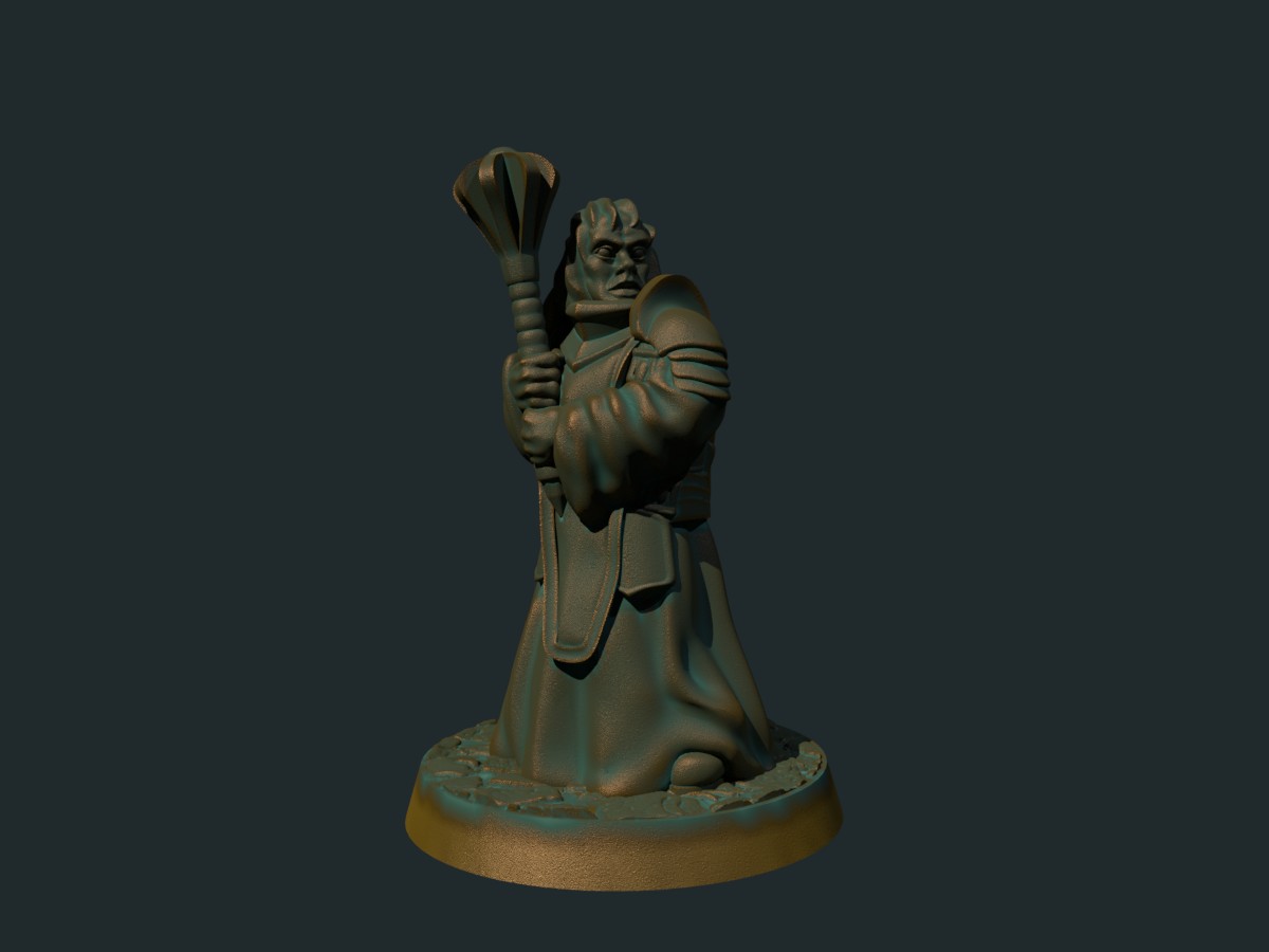 Cleric with mace