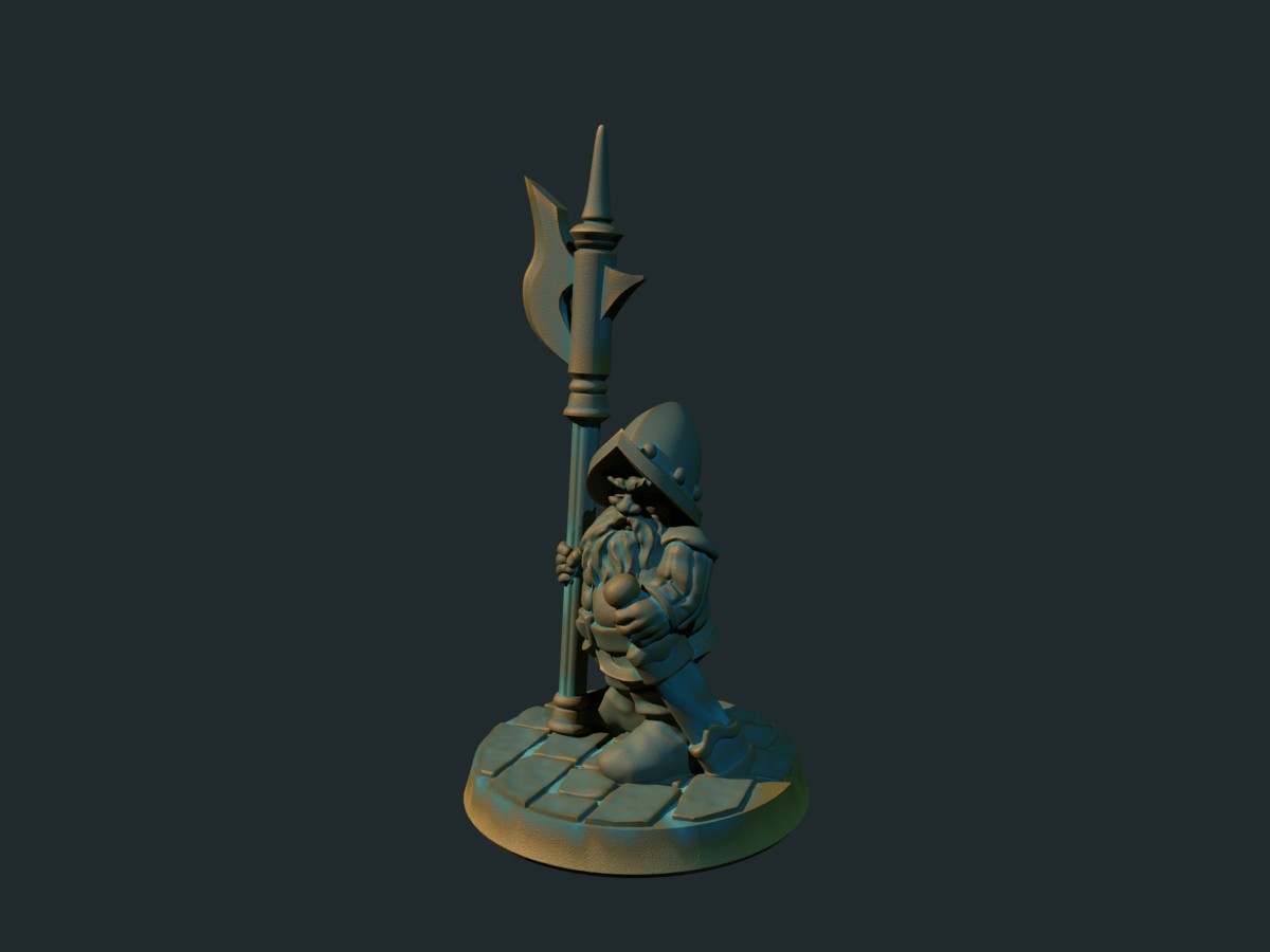 Dwarf halberdier