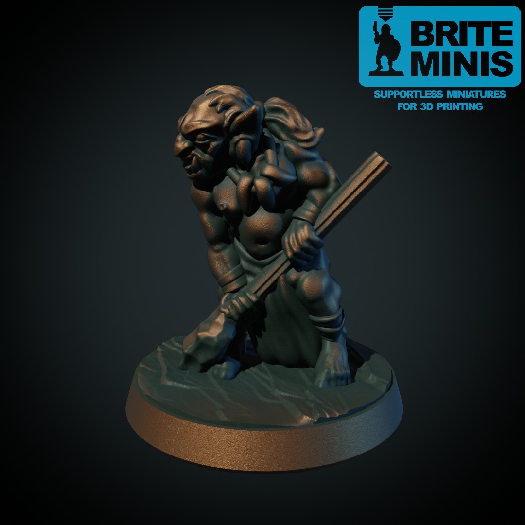 Goblin savage with spear