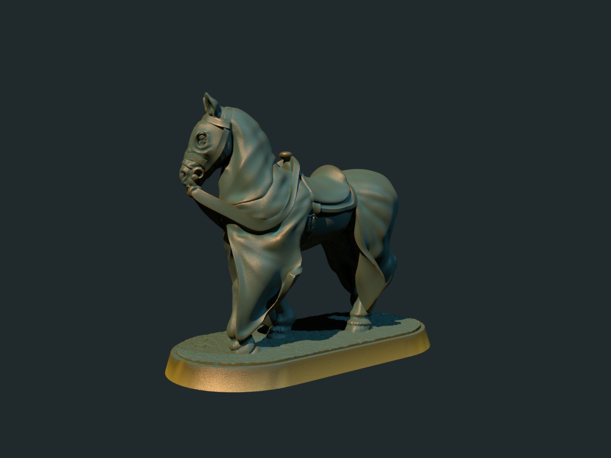Horse with caparison 2