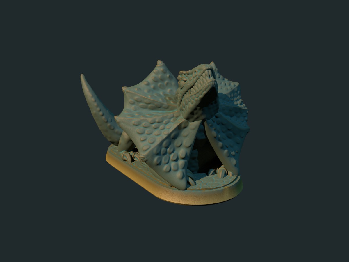 Lizard frilled