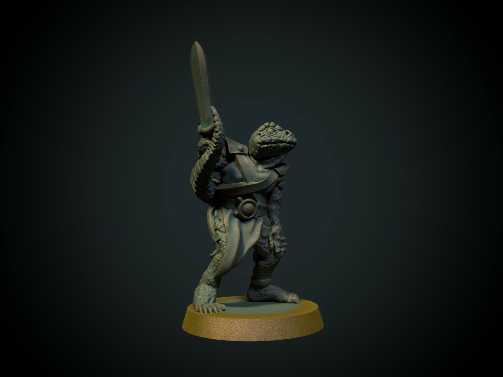 Lizardman with sword