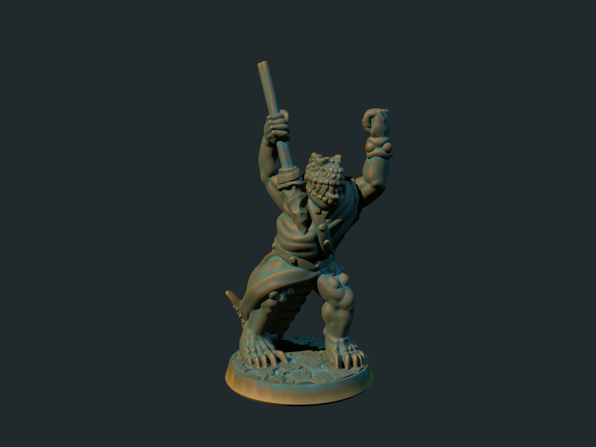 Lizardman with javelin