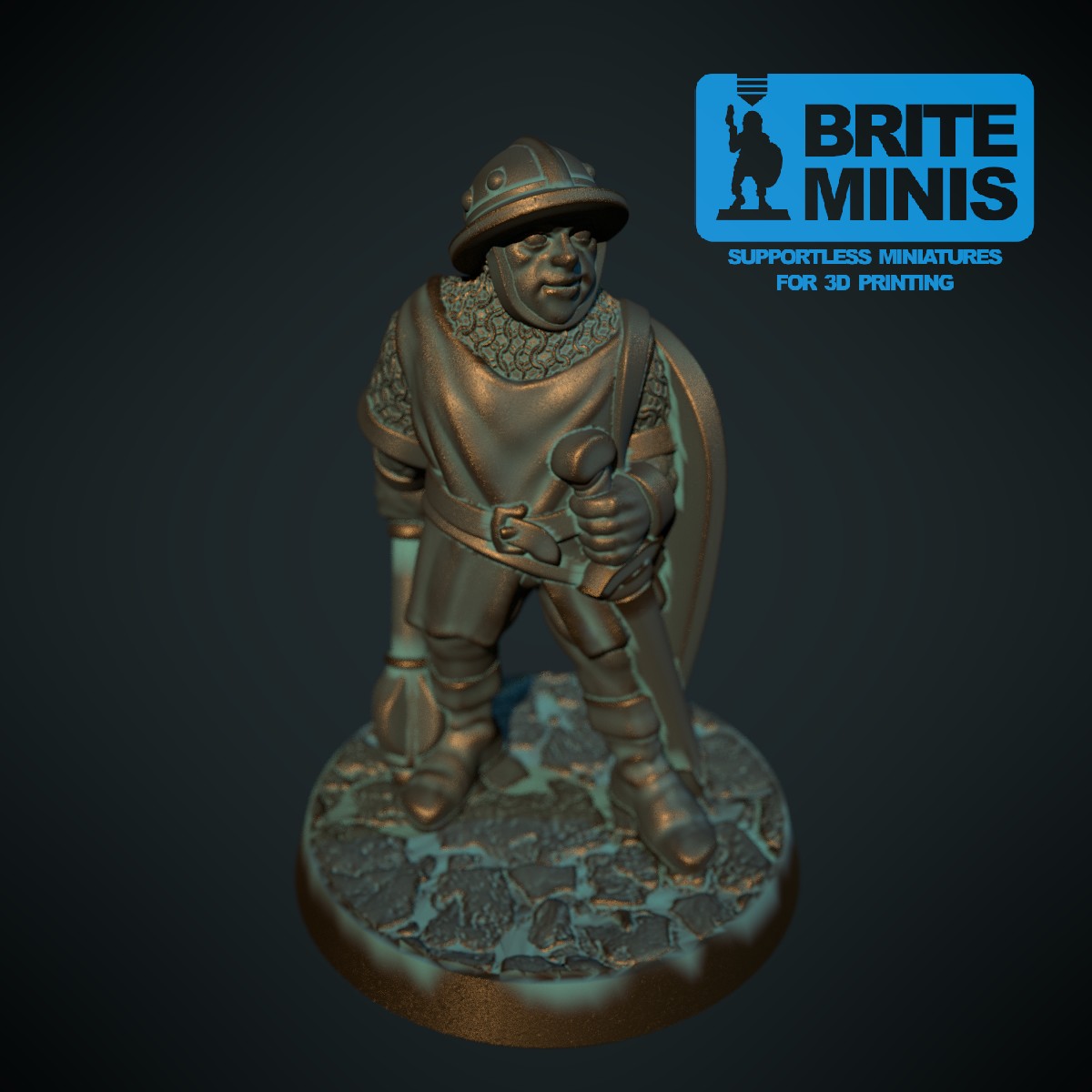 Man at arms with mace